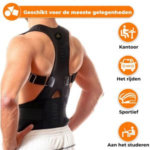 Luxegoed ® | Rug brace | Postuur Corrector | Rug corrector | Houding Correctie | Posture Corrector | Verstelbaar | Unisex | M