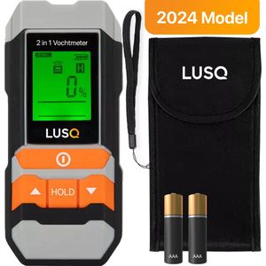 LUSQ® - 2 in 1 digitale vochtmeter - Voor hout en bouwmaterialen