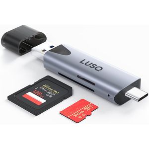LUSQ - SD Kaartlezer - USB 3.0 - OTG Kaartlezer - Aluminium