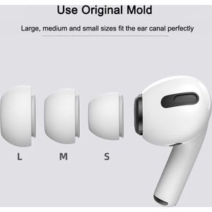 Oordopjes voor Apple Airpods Pro - Airpods Pro tips - Airpods Pro vervanging tips - 3 paar oordopjes voor Airpods Pro - S/M/L