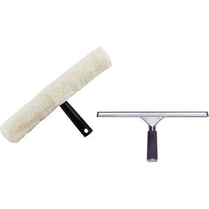 Unger Set Raamwisser 35 cm met inwashouder en hoes - Raamtrekker / Vensterwisser Inwasser