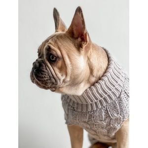Dogs&Co Hand gebreide Hondentrui Grijs Maat XL
