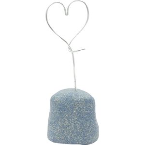 Mini Urn Hart - Urn voor as - blauw - handgemaakt - Lalief