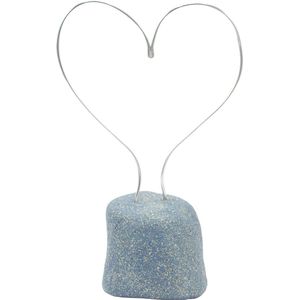 Urn Hart - Urn voor as - blauw - handgemaakt - Lalief