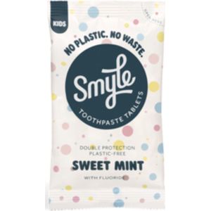 Smyle - Tandpasta Tabs - Sweet Mint - Navulling - 65 Tabletten - Plasticvrij