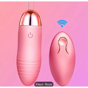 Vibrerend Eitje - met Afstandsbediening – USB en Snel oplaadbaar – Vibrerend Eitje - 10 trilstanden – Paars – Remote