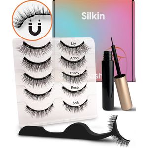 Magnetische Nep Wimpers met Eyeliner en Applicator - 10 Magnetic Fake Lashes - Valse Wimpers