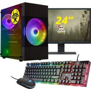 GMR - Gaming Set T1411024 (GamePC.T14110 + 24 Inch Monitor + Toetsenbord + Muis)