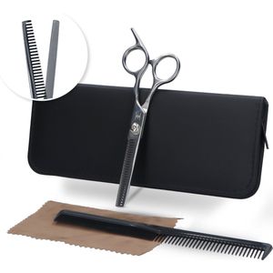 Elias Uitdunschaar Kapper - Effileerschaar - Kappersschaar rechtshandig - Kappersset - Schaar Kapper - Haarschaar + Etui