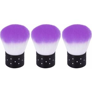 Goodbitz® - Nagelborstels - 3 stuks - Manicure borstel - Nagelborstel kunststof - Nagelborsteltje - Nagelborstels - Stofborstel nagels - Nailbrush - Nail brush