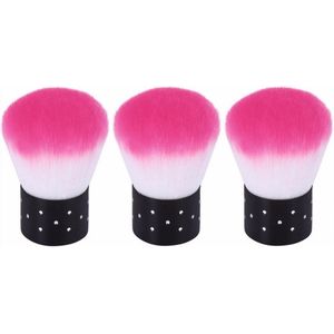 Goodbitz® - Nagelborstels - 3 stuks - Manicure borstel - Nagelborstel kunststof - Nagelborsteltje - Nagelborstels - Stofborstel nagels - Nailbrush - Nail brush