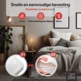 Elektrische deken - Elektrische onderdeken - 190 x 80 cm - XL formaat - 4 warmtestanden - 12 uurs timer - Warmte deken