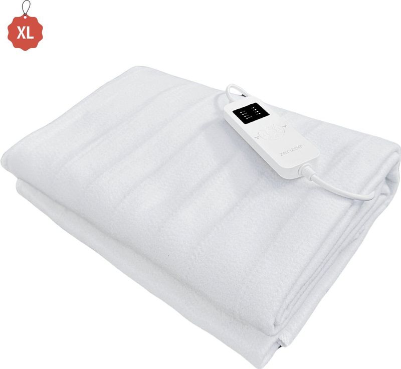Elektrische deken - Elektrische onderdeken - 190 x 80 cm - XL formaat - 4 warmtestanden - 12 uurs timer - Warmte deken