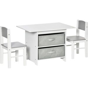 Kinderzitgroep 3-delig- Speelgoed - Kinderstoel - Speeltafel - Bureau - MDF - 71 cm x 48 cm x 49 cm