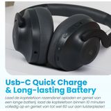 Golden Sound - Draadloze Koptelefoon - Over Ear - Active Noise Cancelling - Bluetooth