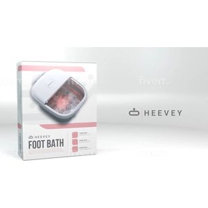 Heevey Elektrisch Voetenbad - Massage - Verwarming tot 45°C - Inklapbaar