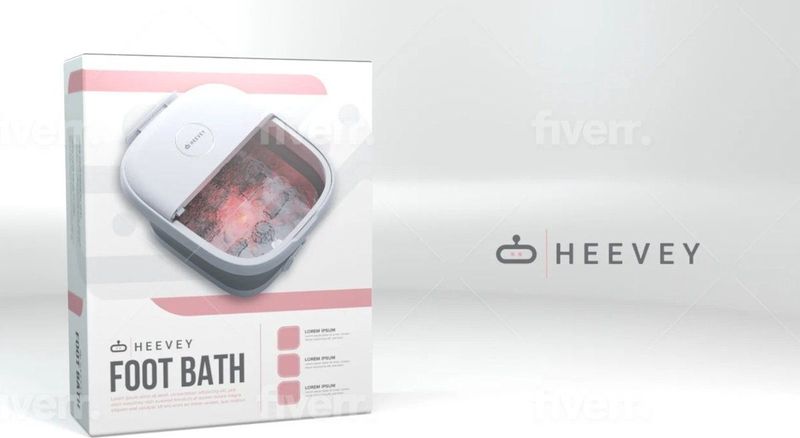 Heevey Elektrisch Voetenbad - Massage - Verwarming tot 45°C - Inklapbaar
