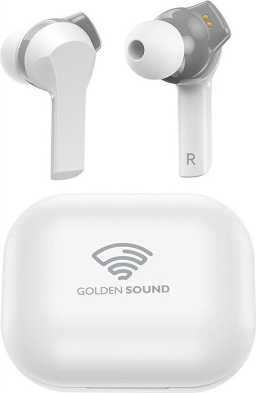 Golden Sound - Draadloze Oordopjes - Bluetooth - Wit - Active Noise Cancelling