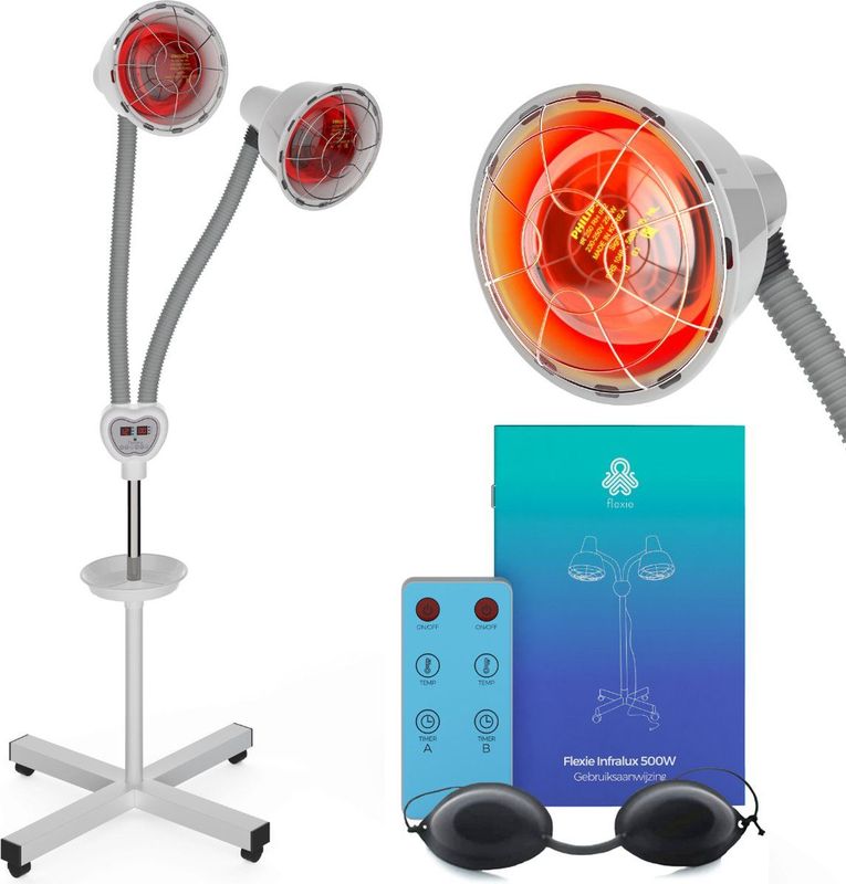 FLEXIE® Infralux 550 - Infraroodlamp - Rood - Warmtelamp voor Lichttherapie