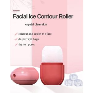 Gezicht Roller Siliconen - Gezicht - IJs Roller - Ice Roller - Massage - Facial Massage Roller - Skin Care Hand Massage - Gezichtsmassage - Gezichtroller - Beauty - Roze