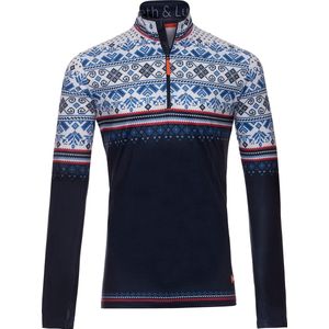 Gareth & Lucas Skipully The Fifteen - Heren L - 100% Gerecycled Polyester - Midlayer Sportshirt - Wintersport