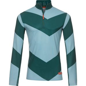 Gareth & Lucas Skipully The Twenty - Heren S - 100% Gerecycled Polyester - Midlayer Sportshirt - Wintersport