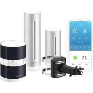 Pack Netatmo Slim Weerstation + Windmeter + Wandbeugel