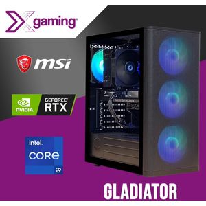 GLADIATOR Game PC Intel i9 11900KF, GeForce RTX4060, 16GB, 1TB NVME SSD, WiFi + Bluetooth