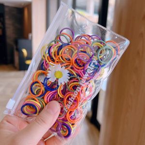 Gekleurde Haarelastiekjes - 100 stuks - Macaron kleur - 20mm - 2mm Dik - Elastiek - Haar Accessoires - Kinderen - Peuter - Baby - Meisjes - Dames - Gift - Cadeau