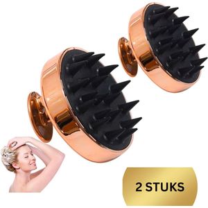 Scalp Massager goud - Anti roos - Shampoo Brush - Scalp Brush - Hoofdhuid Massage Borstels - Haargroei Versneller - Haargroei Producten - Haarborstel