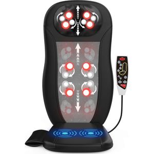Good4You® Shiatsu Massagestoel met Warmtekussen - Rugmassage en Nekmassage apparaat - Massagekussen - Massagemat