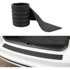VCTparts® Kofferbak Lijst Achterbumper Beschermstrip - Krasbestendig Rubber Dorpelplaat 90 cm - Zelfklevend met 3M Tape