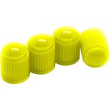 VCTparts - Universele Ventieldoppen - Geel - 4 Stuks - Anti-lek Luchtdicht Roestbescherming