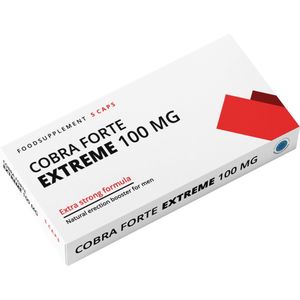 Cobra Forte Extreme 100 mg - Extra Sterke Erectiepillen - 5 stuks - Erectiepillen voor mannen