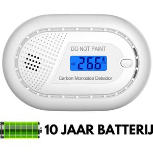 Aroha Safety Pro Koolmonoxidemelder - CO melder met 10 jaar batterij - Draagbare koolstofmonoxidemelder, CO meter & CO gas detector met alarm