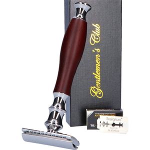 Safety razor voor Vrouwen & Mannen met 10 double edge Scheermesjes - Veiligheidsscheermes