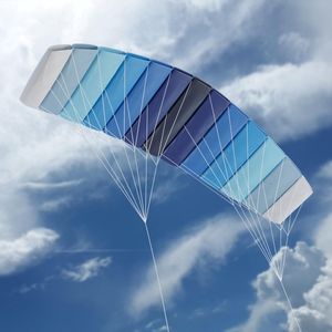 Tickle Bee Power Kite - Matrasvlieger - Mammoth Edition 2,50 Meter breed en 80 cm hoog! - Blauw - Eenvoudig te gebruiken
