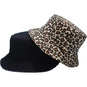 LOUD AND CLEAR® - Hoed - Vissershoedje - Bucket Hat - Heren Dames - Panterprint - Panter - Luipaard - Zonnehoed