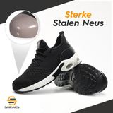 Shraks Veiligheidsschoenen - Sneakers voor Dames en Heren - Zwart Multi-materiaal