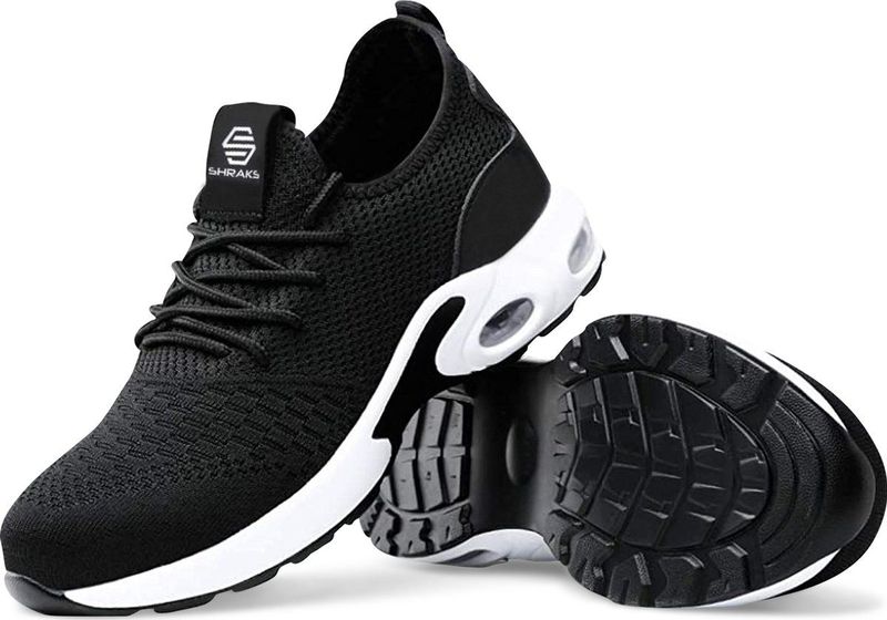 Shraks Veiligheidsschoenen Werkschoenen voor Dames en Heren Stalen Neus Sneaker Ademend en licht design