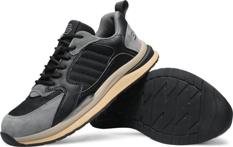 Shraks - Venu - Veiligheidsschoenen - Zwart - Ademend Design - Stalen Neus