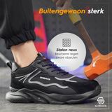 Shraks Veiligheidsschoenen - Stalen Neus - Moda Black - Heren & Dames