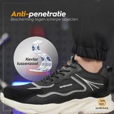 Shraks - Veiligheidsschoenen - Sneaker - Ademend en Licht Design - Stalen Neus