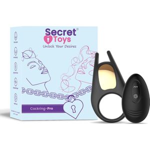 Secret Toys® Vibrerende Cockring - Clitoris Stimulatie - Penisring - Erotiek - Sex Toys voor Koppels - Met Afstandsbediening - Fluisterstil & Discreet