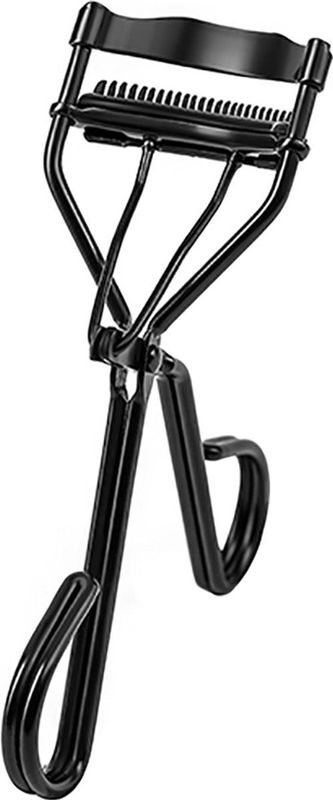 INTER-ESQUE® Wimperkruller - Eyelash Curler + 3x Gratis Extra Siliconen Pad & 3x Extra Kam - Zwart