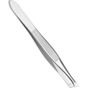 INTER-ESQUE - Epileer pincet - Tweezer - Epileren - Slanted - Zilver