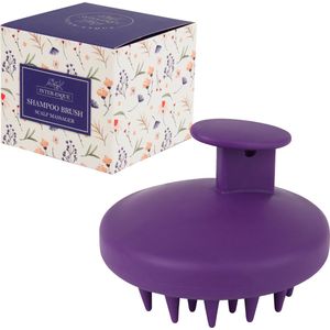 INTER-ESQUE® Scalp Massager - Scalp Brush - Haarborstel - Scalp Scrub - Paars
