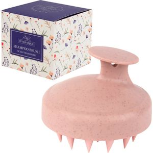 INTER-ESQUE® Scalp Massager - Scalp Brush - Massage Borstel - Haarborstel - Scalp Scrub - Roze