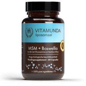 Vitamunda MSM+ boswellia  60 Capsules