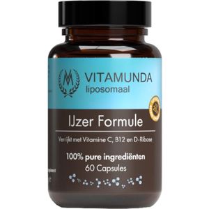 Vitamunda - Liposomale IJzer Formule - Vitamine en Mineralen Supplement - Verrijkt met Vitamine C